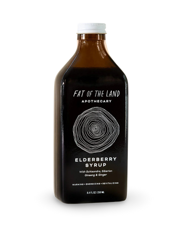 Elderberry Syrup with Schisandra, Siberian Ginseng, Ginger & Hudson Valley Honey