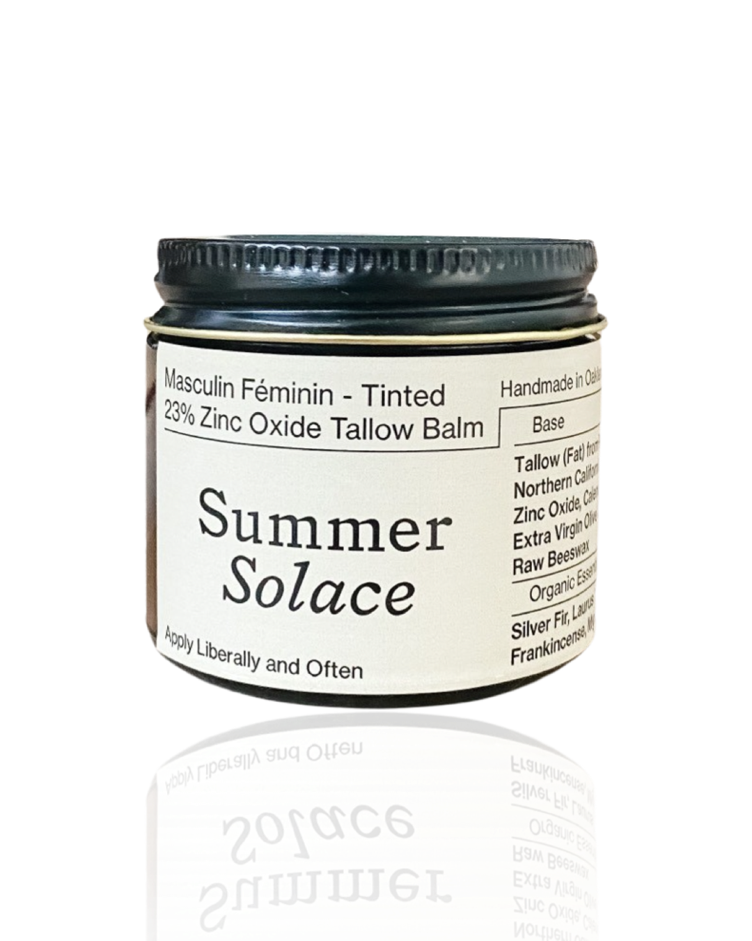 Tinted Zinc Oxide Tallow Balm Honor Earth Apothecary