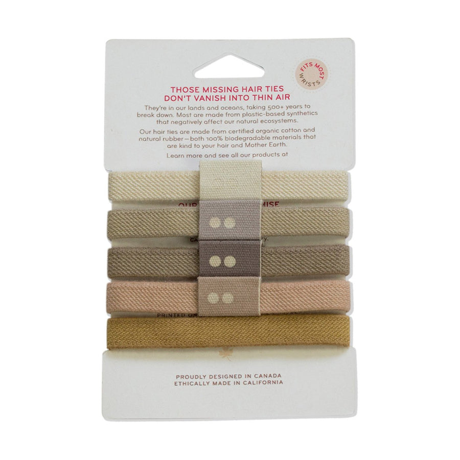 Organic Cotton Hair Ties - Blonde