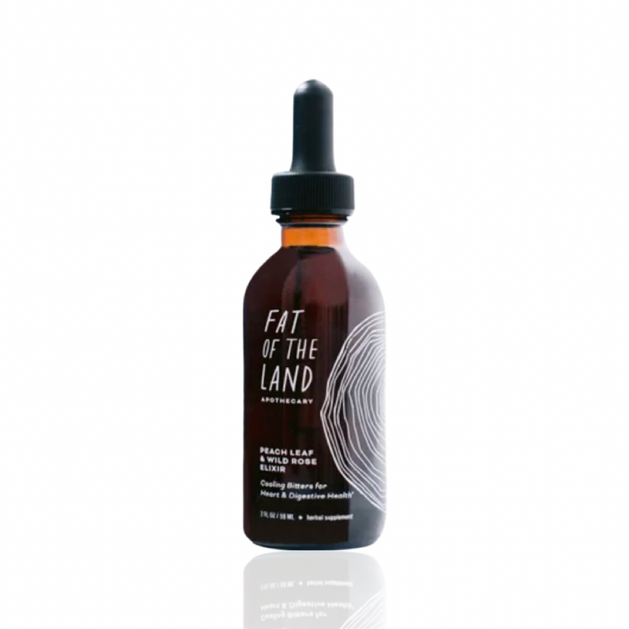 Peach Leaf & Wild Rose Elixir | Cooling Bitters for Heart & Digestive Health